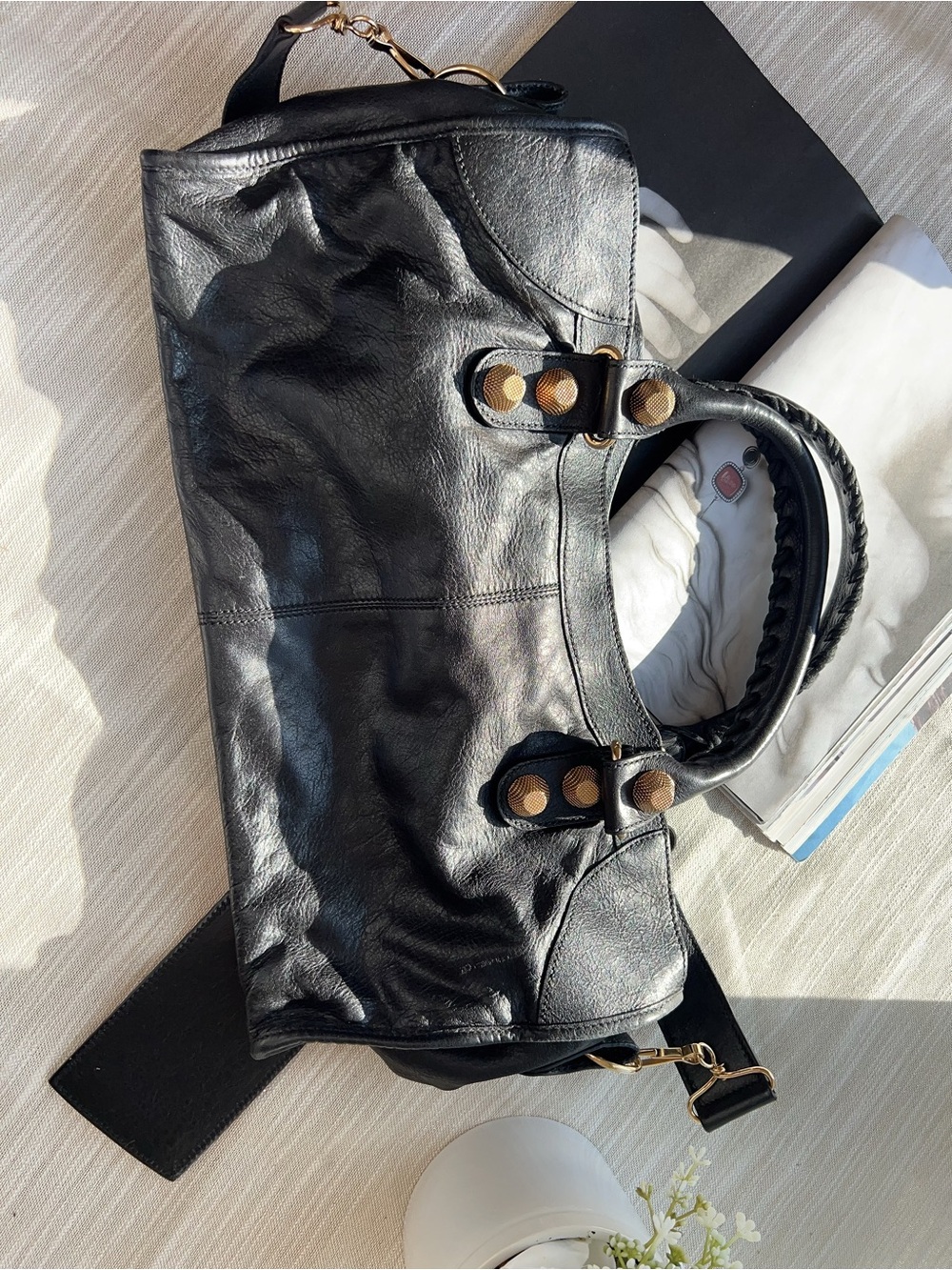 Balenciaga Agneau Giant 21 Gold Hardware City Black - Picture 9 of 14